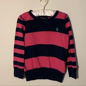 Ralph Lauren girls striped sweatshirt